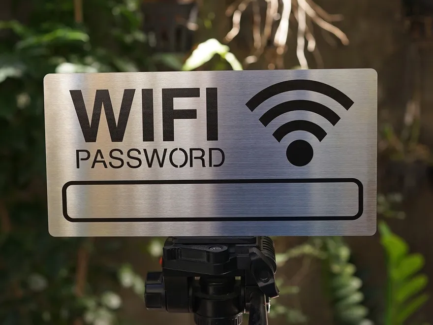 Bảng thông báo wifi password khách sạn bảng wifi password khung trống điền mật khẩu