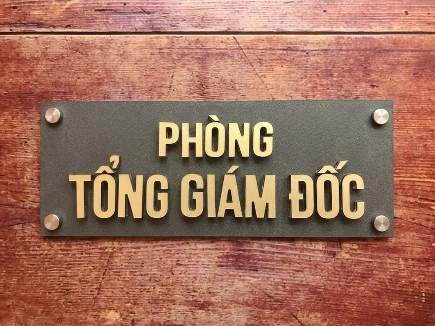 Bảng Tên Phòng Giám Đốc Tại TPHCM Bảng tên phòng Giám đốc inox tại TPHCM