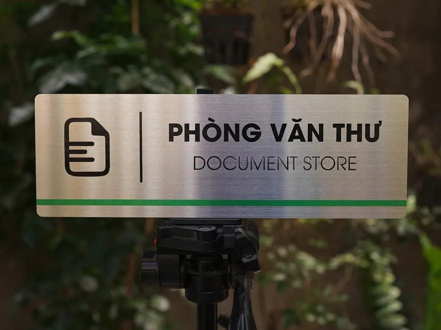 Biển Tên Phòng Văn Phòng Inox In UV Biển tên phòng văn phòng inox in UV