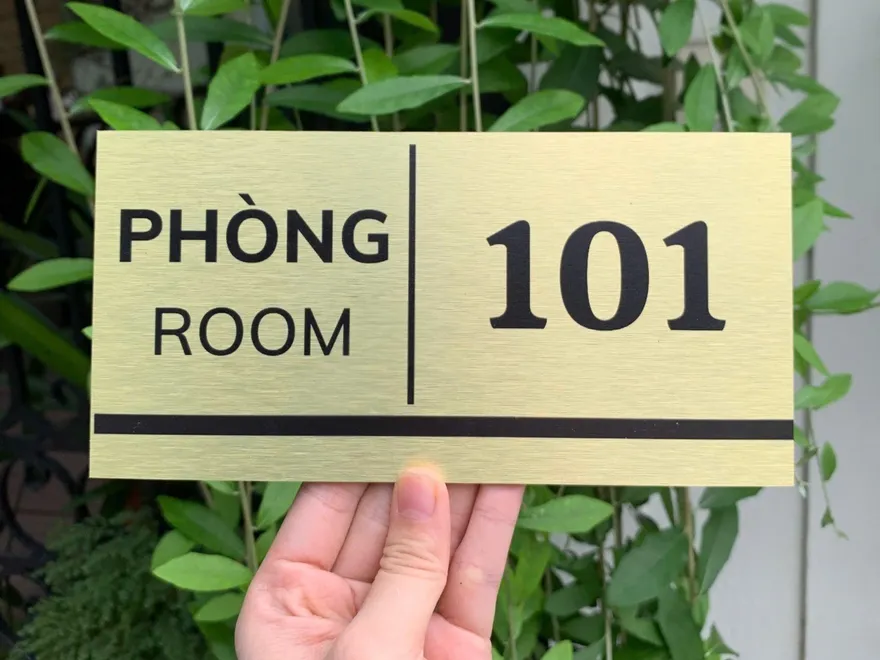 Biển tên phòng ban inox ăn mòn Biển tên phòng ban inox ăn mòn cho văn phòng