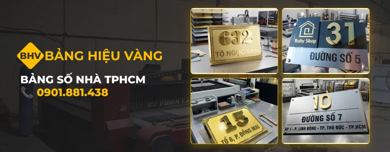 Làm Bảng Số Nhà, Biển Số Nhà Cao Cấp Tại TPHCM