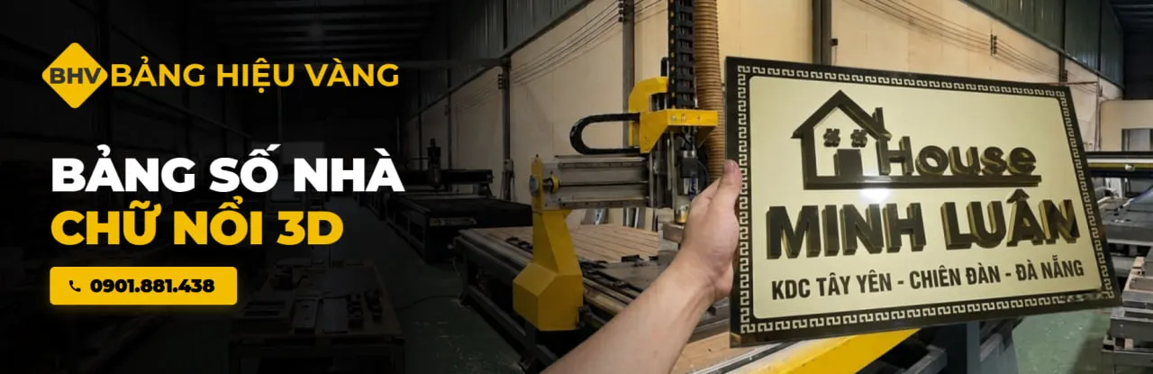 Làm Biển Số Nhà Chữ Nổi 3D Cao Cấp