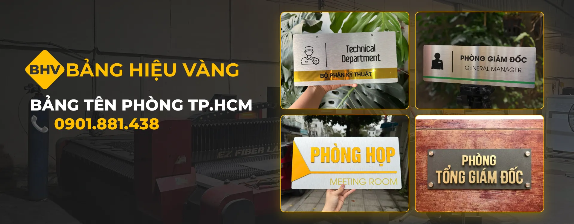 Bảng Tên Phòng TPHCM – Thiết Kế & Gia Công Theo Yêu Cầu